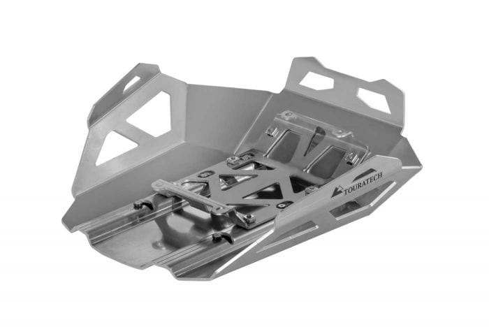 Touratech 01-035-5140-0 Touratech Expedition skidplate zilver voor de R1300GS Motorblok bescherming