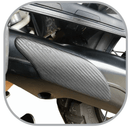 Rubbatech AO Carbon BMW Swing Arm Guard Rubbatech cardan achterbrug bescherm pad voor de BMW GS en GSA Cardan bescherming
