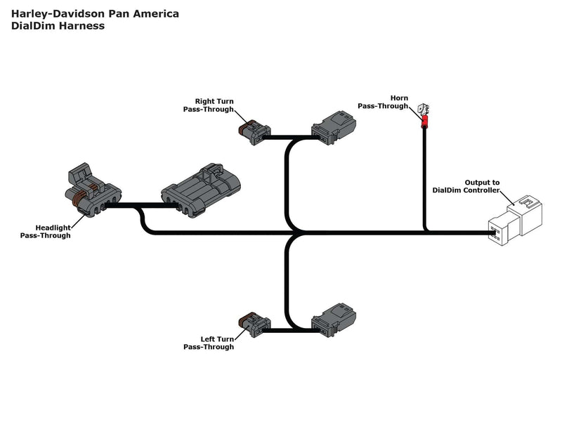 Denali DNL.WHS.22600 Denali DiaDim controller voor de Harley Davidson Pan America RA1250 Dialdim