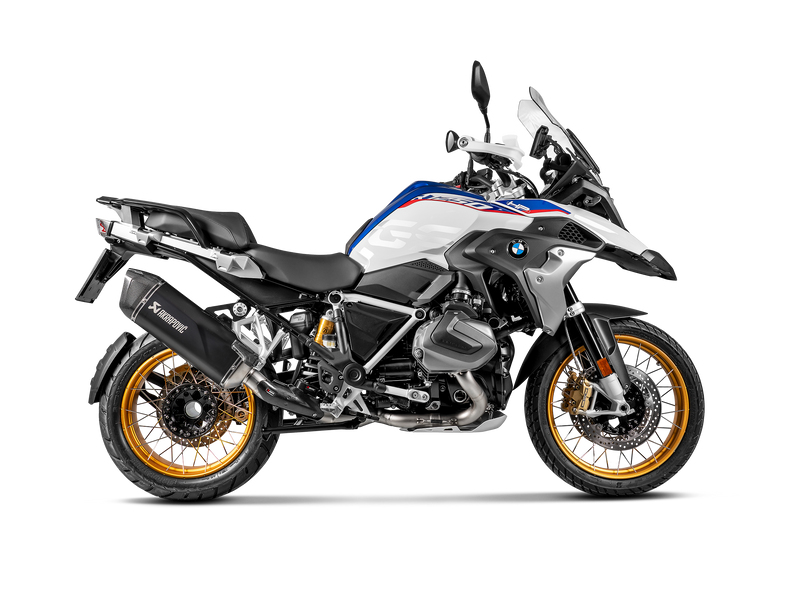 Akrapovic titanium uitlaatspruitstuk voor de BMW R1250GS en Adventure