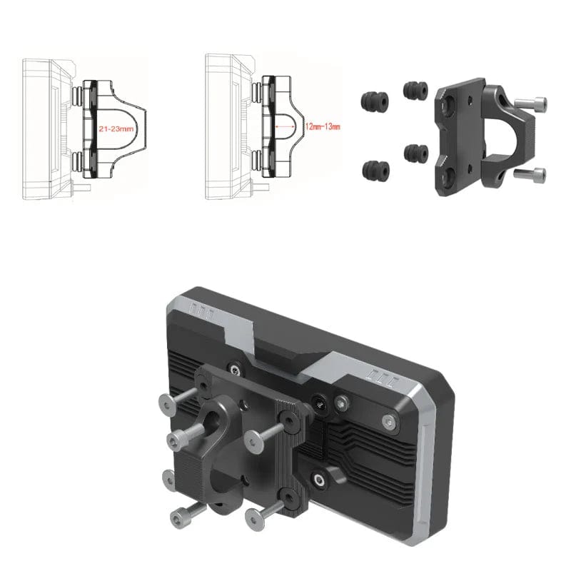 Innovv Innovv ARC navigatiesteun montage beugel 12-13mm en 21-23mm Navigatie steunen