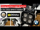 Denali mislampen montage beugel voor de BMW K 1600 GT GTL en B